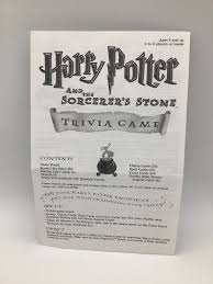 Harry potter and the sorcerer's stone · when does harry first discover the mirror of erised? Harry Potter And The Sorcerers Stone Trivia Game 42748 Mattel Year 2000 For Sale Online Ebay