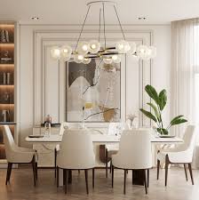 A dining chandelier for every style. Modern Contemporary Dining Room Featuring Horus Ii