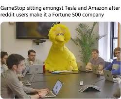 Working with governments and multiple #fortune500 companies. Gamestop Joining Tesla Amazon And All The Other Fortune 500 Companies Meme Memezila Com