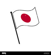 Simple flag Japan icon isolated on white background Stock Vector Image &  Art - Alamy