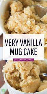 The Moistest Very Vanilla Mug Cake Single Serving Vanilla Mug Cake Recipe Recipe Mug Recipes Vanilla Mug Cakes Microwave Mug Recipes