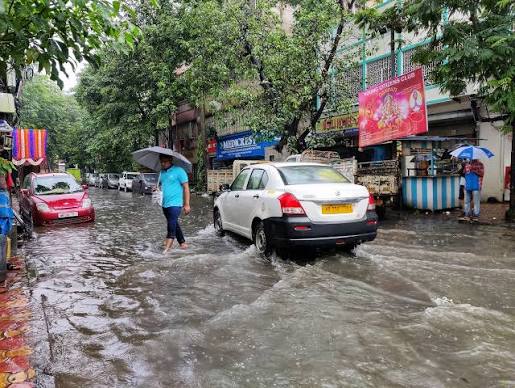 Kolkata India Heavy Rainfall Flooding