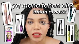 MASKARA PALING TAHAN BANTING?? Gue Review & Test Langsung 6 Mascara  Terkenal..Maybelline,Loreal dkk