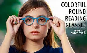 Quirky and cool, funky reading glasses frames come in all different styles for men and women there's no reason why you shouldn't keep your women's reading glasses funky and men's styles. Amazon Com 2seelife Funky Colorful Round Reading Glasses For Women Burgundy 1 25 Clothing