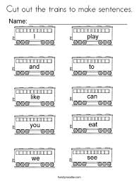 Check out our free printable coloring pages organized by category. Cut Out The Trains To Make Sentences Coloring Page Twisty Noodle