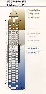 vintage airline seat map united airlines boeing 767 200 mt