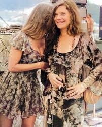 Janis Joplin and her girlfriend Peggy Caserta, Woodstock, 1969