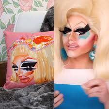 Spot the difference. Hello Hello Pillow available now at  trixiemattel.com/store