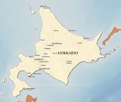 Satellite sapporo map (hokkaido / japan). Hokkaido Maps