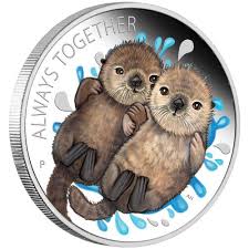 Otters are quite well at living in captivity if you take care of them. Always Together Otter 2020 1 2oz Silver Proof Coin The Perth Mint