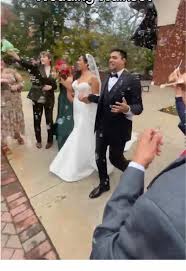 Congratulations to the happy couple! #wedding #bubbles #bride #groom  #atlanta #agnesscottcollege