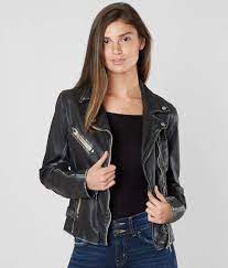 Mauritius Sofia Leather Jacket Women S Coats Jackets In Black Buckle Leather Jacket Leather Jackets Women Leather Jacket Girl