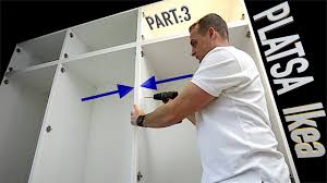 Ikea Platsa Wardrobe Assembly Joining Ikea Platsa Wardrobe Frames Par Ikea Flat Pack Furniture Assembly