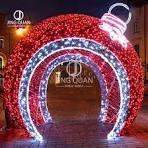 [Hot Item] Christmas Decorations Light Outdoor LED Motif Lights 3D Arch  Balls Lighting Customizable Colorful Adornment