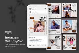 Download Urban Neon Instagram Post Template In Social Media Templates On Yellow Images Creative Store