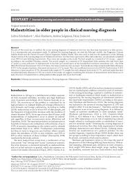 Ineffective airway clearance r/t upper airway obstruction by tongue and soft tissues, inability to clear respiratory secretions as evidenced by unclear lung. Pdf Malnutrition In Older People In Clinical Nursing Diagnosis