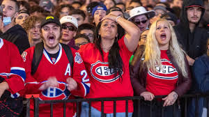 Close up of young woman eating pizza and chewing in outdoor restaurant. Habs Fans Aren T Getting A Parade But They Can Still Get Free Pizza Montreal Gazette