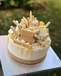 Pleesecakes On Instagram White Choccy Overload Caramac Lindt White Fingers Gold Bars Some Cheesecake Recipes Yummy Food Dessert Cake Recipes