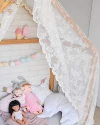 voilages de lit en dentelle voilage deco chambre enfant lit