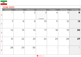 Kalender 2021 nrw ferien feiertage pdf vorlagen from www.kalenderpedia.de. Kalender Juni 2021 Nordrhein Westfalen