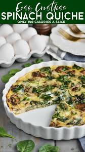 Spinach Quiche In 2020 Breakfast Quiche Recipes Quiche Recipes Easy Breakfast Quiche Recipes Easy
