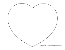 14 free heart shape outline templates small medium large wonky strength essence