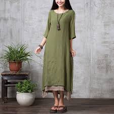 Fashion Cotton Linen Vintage Dress 2015 Summer Autumn Women Casual Loose O Neck Boho Long Maxi Dr Vintage Shirt Dress Linen Maxi Dress Casual Dresses For Women