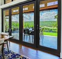 Low-e 96" Full Lite 4 Panel Fiberglass Folding Door