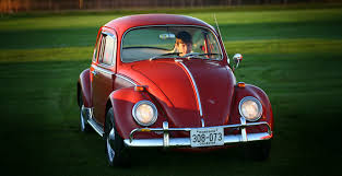 Image result for Bordeaux Red 1950 Beetle