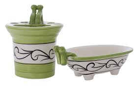 Large selection of quality wholesale bath accessory products in china. Bulk Wholesale Handmade Ceramic Bath Accessories Set 2 Items Hand Painted Green Black White Bat Bath Accessories Set Handmade Bath Products Diy Plaster