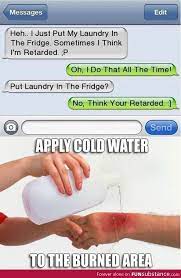 Instead of ice and cold water, apply cool water to the burn. Apply Cold Water To Burned Area Album On Imgur