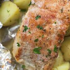 This lean cut of pork is boneless so it cooks up quickly. Baked Ranch Pork Chops And Potatoes Cooked In Foil Packets