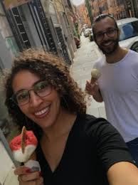 She hit it off with a guy she met at the bar