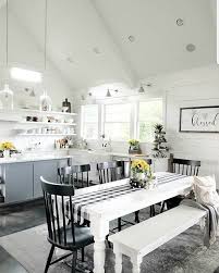 What A Fab Kitchen For Family Meal Times Gathered Around That Pretty Farmhouse Table So Lig Dining Room Renovation Dining Room Inspiration Dining Room Table