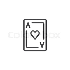 Check spelling or type a new query. Ace Playing Card Line Icon Outline Stock Vector Colourbox
