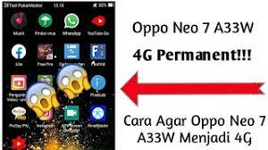 Setelah berhasil melakukan cara upgrade hp 3g ke 4g, pengguna bisa tetap mengakses jaringan 4g meskipun berada di luar kota atau batas luar jaringan. How To Oppo Neo 7 A33w 4g Permanent Youtube