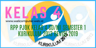 Buku siswa pendidikan jasmani, olahraga, dan kesehatan untuk sd/mi kelas iv ini disusun untuk memperkuat kompetensi pengetahuan, keterampilan, serta sikap spiritual dan sikap sosial secara utuh. Rpp Pjok Kelas 4 Sd Mi Semester 1 Kurikulum 2013 Revisi 2019 Wali Computer