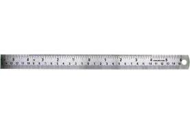 The case on these tape measures is vinyl coated for scratch resistance. 12 Inch Center Finding Ruler Stainless Steel