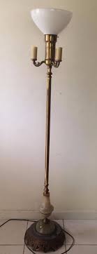 Pair 2 modern design silver beaded glass torch floor lamps vintage mid century. Antique 1930s Torchiere Candelabra Floor Lamp Art Deco Lighted Marble Base Euc Art Deco Lighting Light Marble Lamp