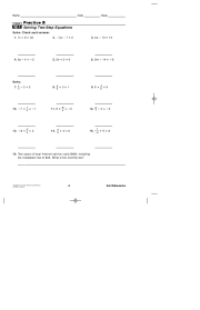 To download/print, click on the button bar on the bottom of the worksheet. Solving Two Step Equations Worksheet Practice Reading Worksheets Division Help Steps For Nilekayakclub