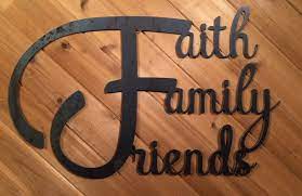 Sale price $2.99 regular price $9.90. Metal Faith Family Friends Sign Large Metal Wall Art Housewarming Gift For Friends In 2021 Large Metal Wall Art Metal Tree Metal Working Projects
