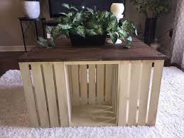 My husband and i found a photo of this diy coffee table going around the internet, so we decided it would be a great diy for our apartment. Diy Pallet And Crate Coffee Table 101 Pallets
