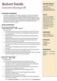 Curriculum Developer Resume Samples Qwikresume
