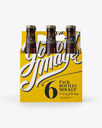 White Paper 6 Pack Amber Bottle Carrier Mockup In Bottle Mockups On Yellow Images Object Mockups In 2020 Mockup Free Psd Bottle Mockup Free Psd Mockups Templates