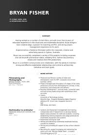 Filmmakingandphotographyresume Example Png 400 600 Resume Examples Photographer Resume Resume