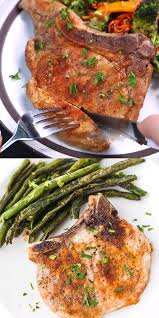Aug 19, 2015 · baked thin pork chops make this sheet pan dinner quick and tasty! Oven Baked Bone In Pork Chops Video Healthy Pork Chops Pork Chop Recipes Baked Easy Pork Chop Recipes