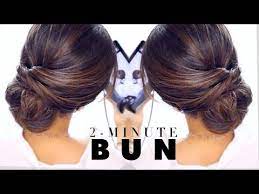 2 Minute Elegant Bun Hairstyle Easy Updo Hairstyles Easy Bun Hairstyles Easy Updo Hairstyles Hair Styles
