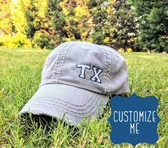 State Or Number State Abbreviation Hat Abbreviation Hat Etsy State Abbreviations Distressed Baseball Cap Mom Hats