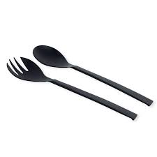 Achetez en toute confiance et sécurité sur ebay! Couverts A Salade Design En Inox Noir Vaisselle Bruno Evrard