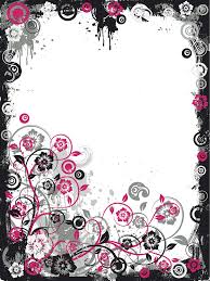 Black And White Border Photo Frame Design Black And Pink Modern Transparent Frame Frames And Borders Frame Clipart Page Borders Design Borders Frames